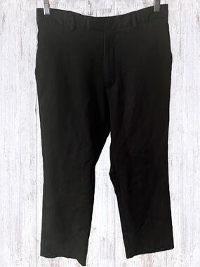 EUC Perry Ellis America Black Dress Trousers Size 32”x29”